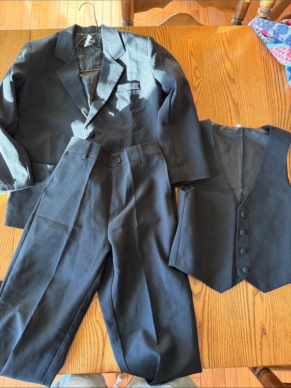 Classic Black boys 5 Piece Suit - Jacket, Vest & Pants